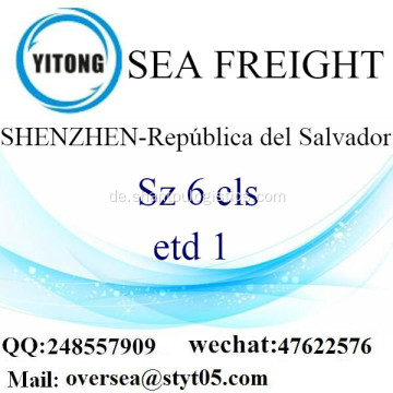 Shenzhen-Hafen LCL Konsolidierung nach República del Salvador